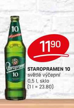 STAROPRAMEN 10 světlé výčepní 0,5l
