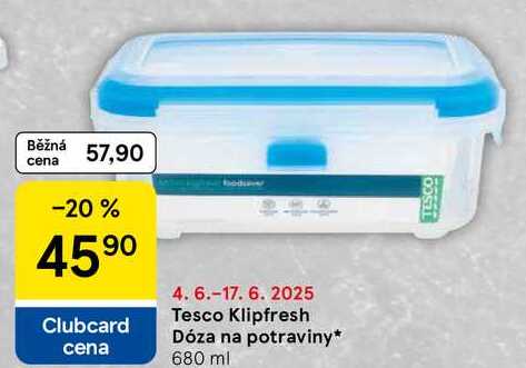 Tesco Klipfresh Dóza na potraviny, 680 ml 