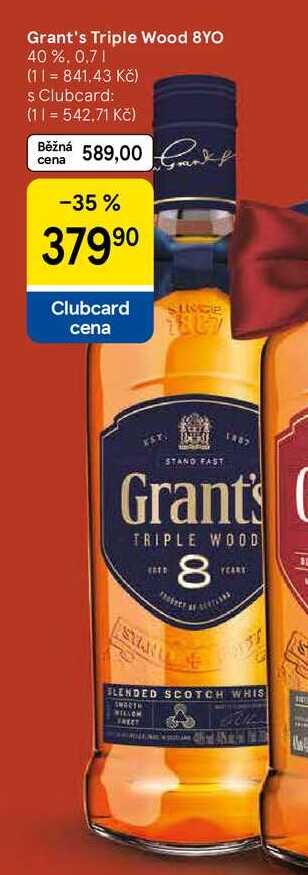 Grant's Triple Wood 8YO 40%, 0.7 l