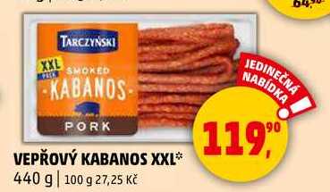 VEPŘOVÝ KABANOS XXL, 440 g  