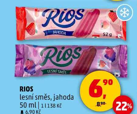 Rios lesní směs, jahoda, 50 ml 