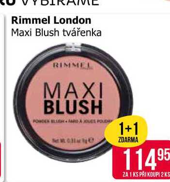 Rimmel London Maxi Blush tvářenka 