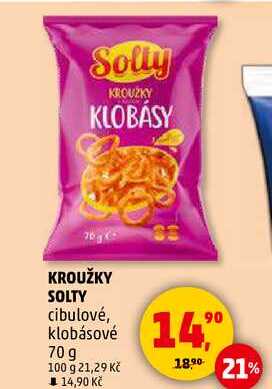 KROUŽKY SOLTY cibulové, 70 g