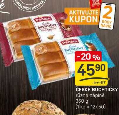 ČESKÉ BUCHTIČKY různé náplně 360 g 