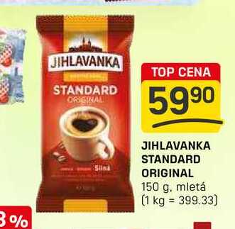 JIHLAVANKA STANDARD ORIGINAL 150 g, mletá 