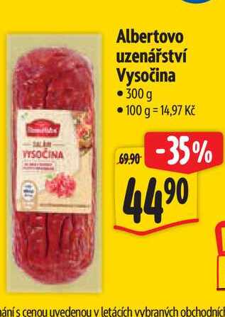  Albertovo uzenářství Vysočina 300 g 