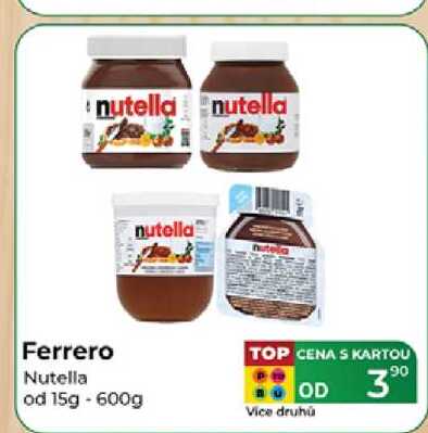Ferrero Nutella od 15g - 600g
