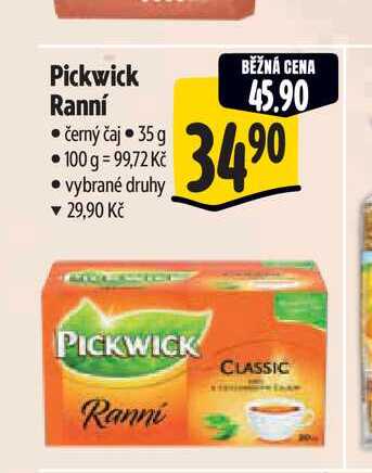 Pickwick Ranní černý čaj 35 g 