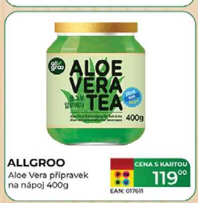 ALLGROO Aloe Vera přípravek na nápoj 400g 