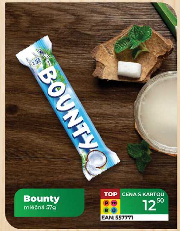 Bounty mléčná 57g 