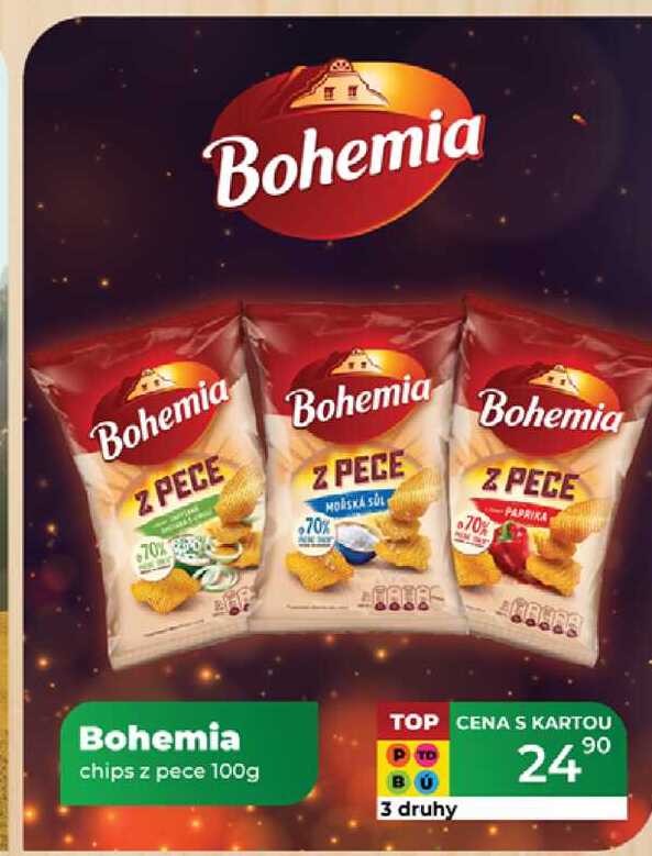 Bohemia chips z pece 100g  