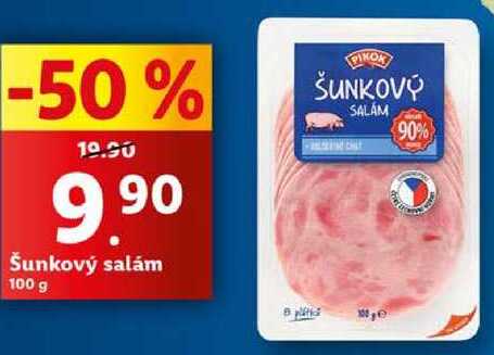 Šunkový salám, 100 g