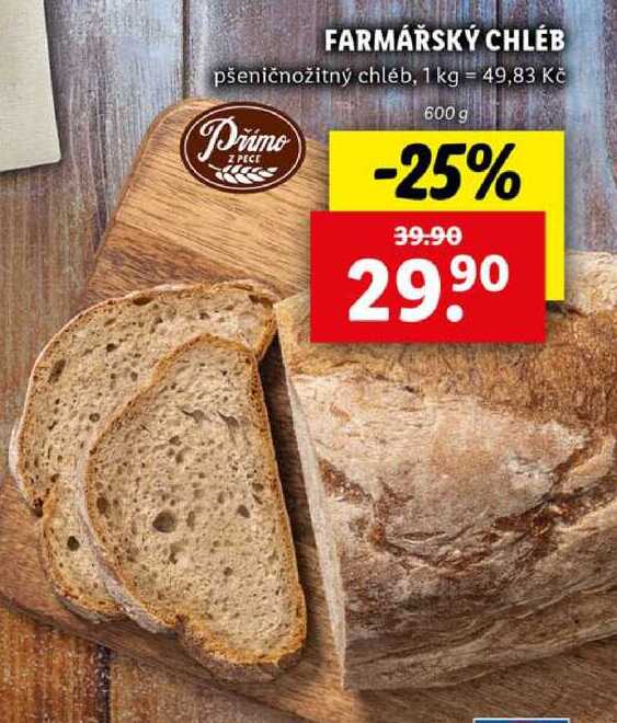 FARMÁŘSKÝ CHLÉB, 600 g