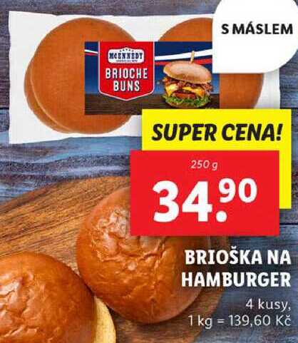 BRIOŠKA NA HAMBURGER, 250 g