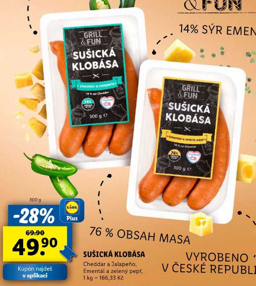 SUŠICKÁ KLOBÁSA, 300 g