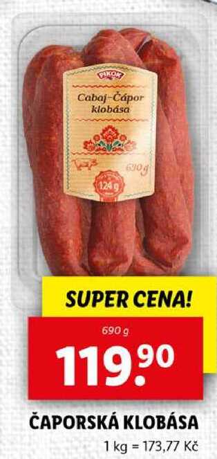 ČAPORSKÁ KLOBÁSA, 690 g