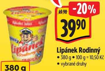 Lipánek Rodinný, 380 g 