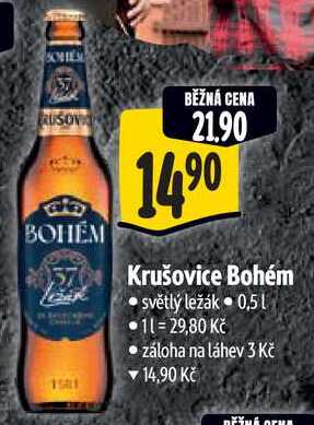 Krušovice Bohém, 0,5 l