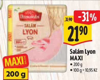 Salám Lyon MAXI, 200 g 