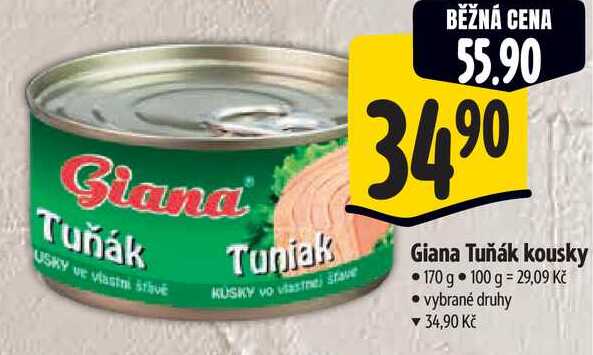 Giana Tuňák kousky, 170 g