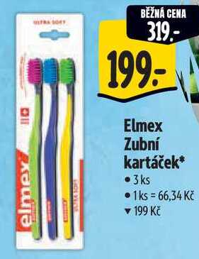 Elmex Zubní kartáček, 3 ks