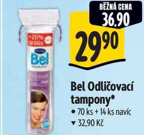 Bel Odličovací tampony, 70 ks + 14 ks navíc 