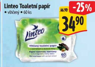 Linteo Toaletní papír, 60 ks