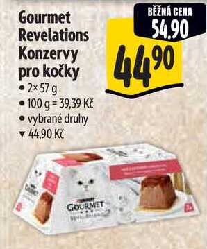 Gourmet Revelations Konzervy pro kočky, 2x 57 g