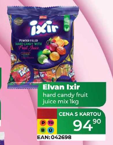 Elvan Ixir hard candy fruit juice mix 1kg 
