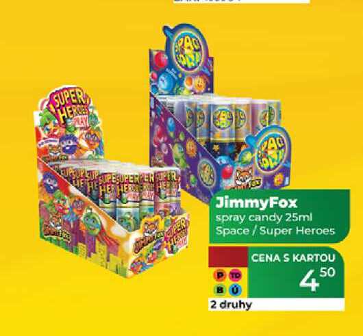 JimmyFox spray candy 25ml Space/Super Heroes 