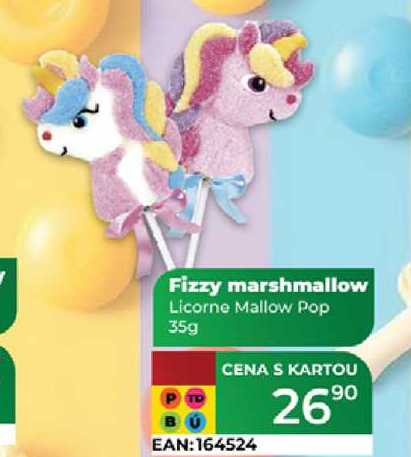 Fizzy marshmallow Licorne Mallow Pop 35g 