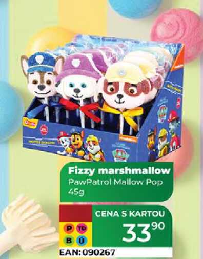 Fizzy marshmallow PawPatrol Mallow Pop 45g 