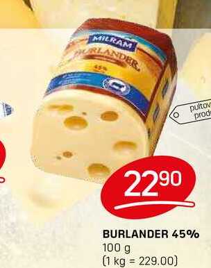 BURLANDER 45% 100g