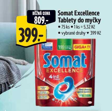  Somat Excellence Tablety do myčky 75 ks 