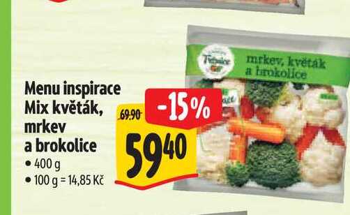 Menu inspirace Mix květák, mrkev a brokolice 400 g  