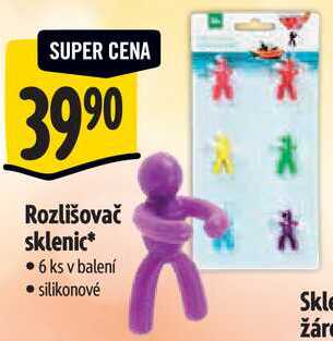 Rozlišovač sklenic, 6 ks 