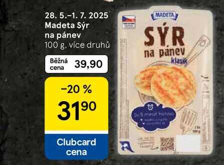 Madeta Sýr na pánev, 100 g