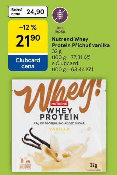 Nutrend Whey Protein Příchuť vanilka, 32 g  