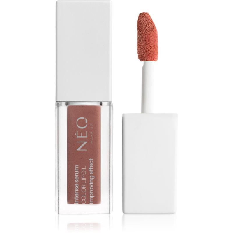 NEO MAKE UP Intense Serum Color Lip Oil lesklá hydratační tekutá rtěnka odstín 03 Fresh Peach 4.5 ml
