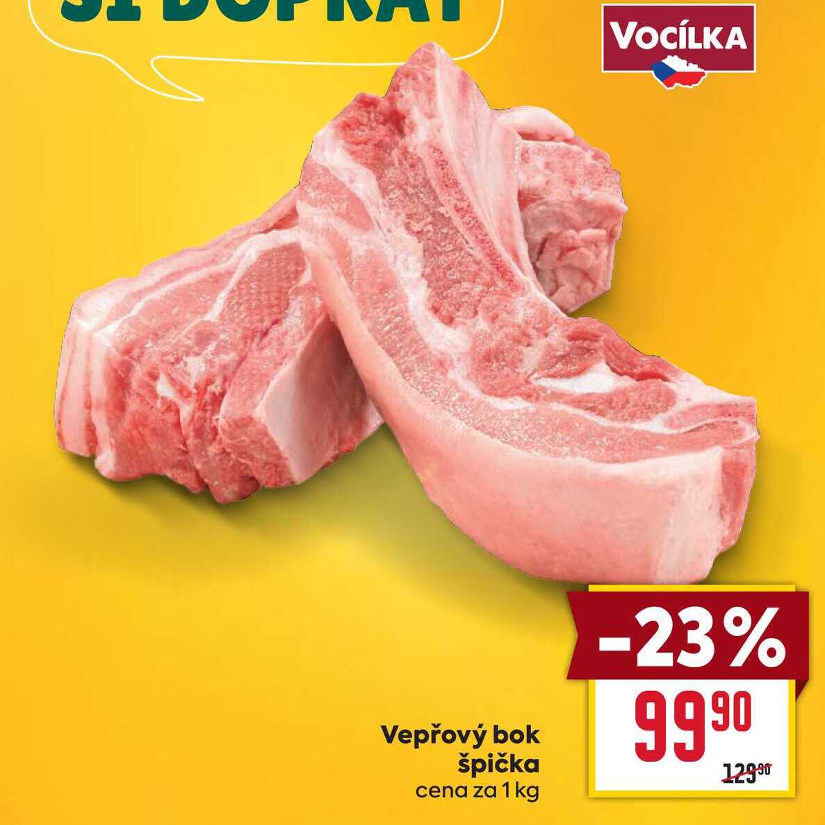 Vepřový bok špička cena za 1 kg 