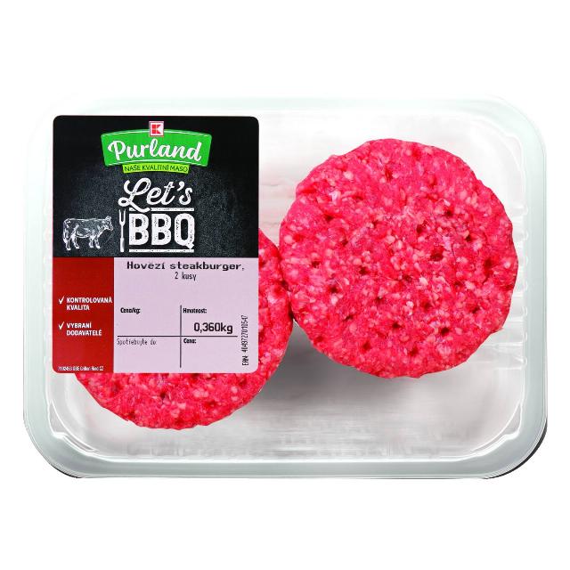 Hovězí steakburger z mladého býka