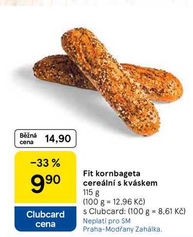 Fit kornbageta cereální s kváskem, 115 g 