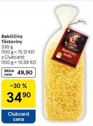 Babiččiny Těstoviny, 330 g   