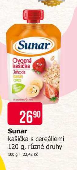 Sunar Kašička 120g, vybrané druhy