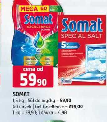 Somat 1,5 kg Sůl do myčky 