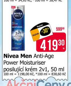 Nivea Men Anti-Age Power Moisturiser posilující krém 2v1, 50 ml 