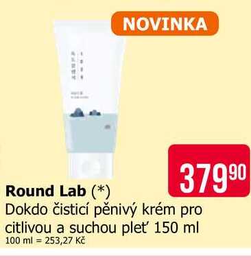 Round Lab Dokdo čisticí pěnivý krém pro citlivou a suchou pleť 150 ml