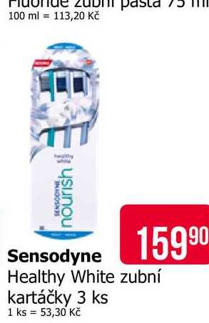Sensodyne Healthy White zubní kartáčky 3 ks 
