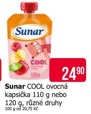 Sunar COOL ovocná kapsička 110 g 