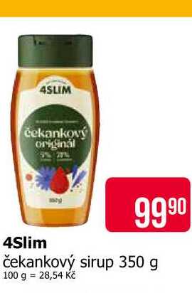 4Slim čekankový sirup 350 g 